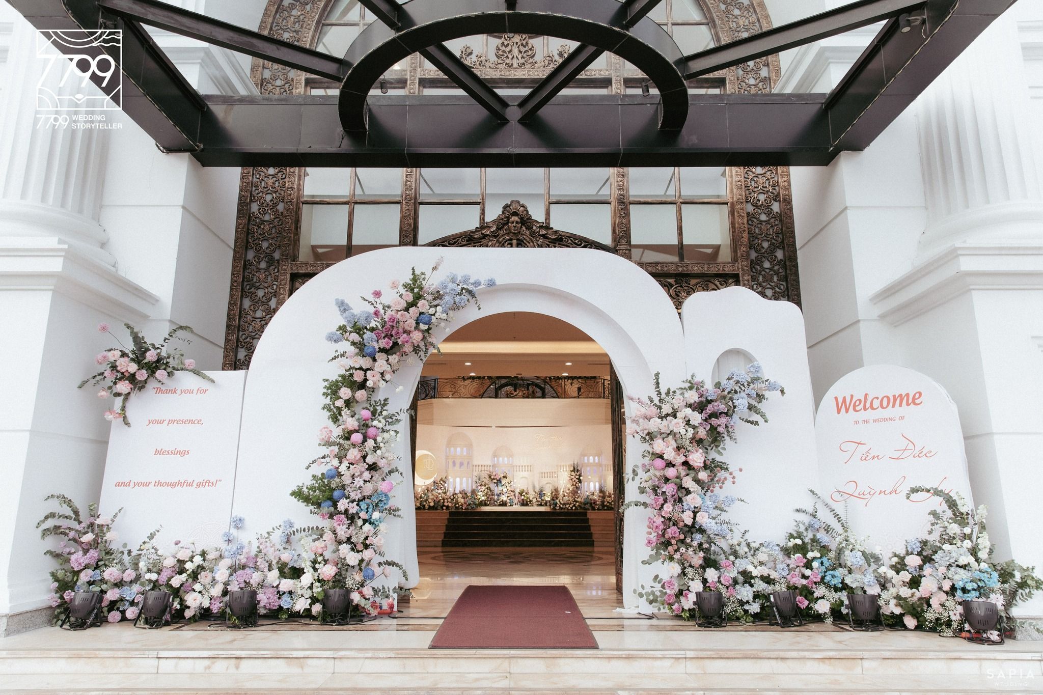 welcome gate wedding estetik