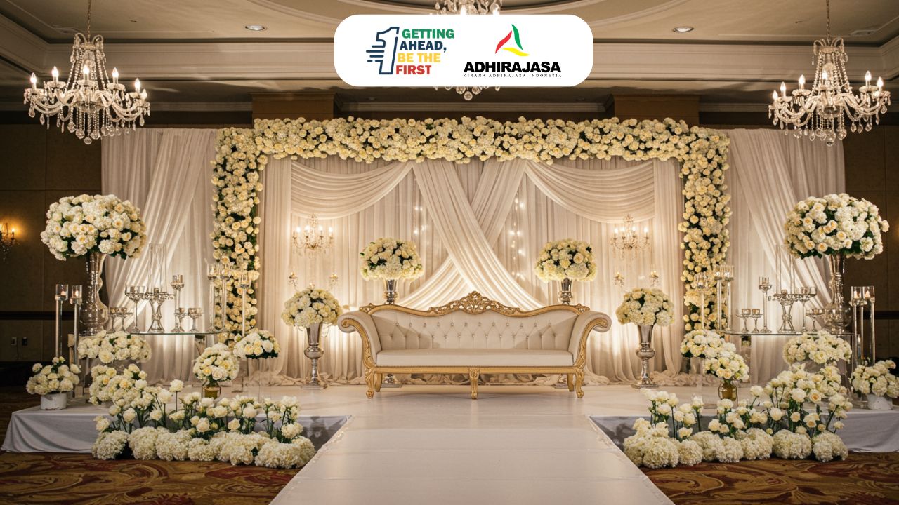 inspirasi dekorasi resepsi nikah sederhana