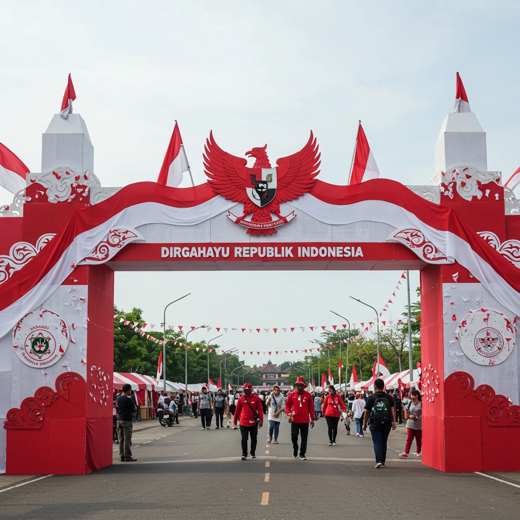 welcome gate 17 agustus HUT RI